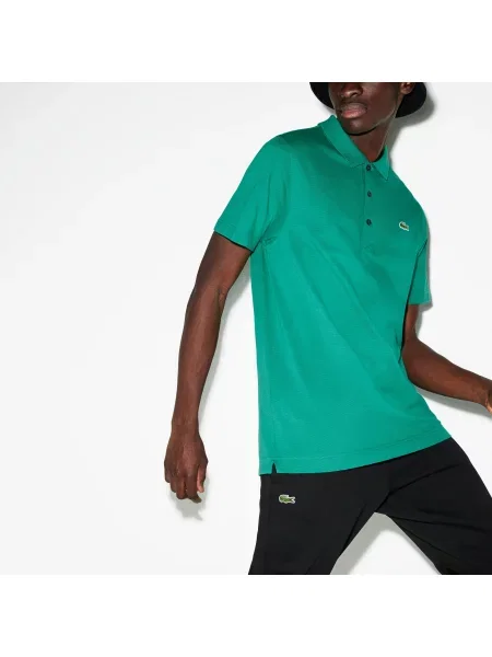 Поло Lacoste зеленое