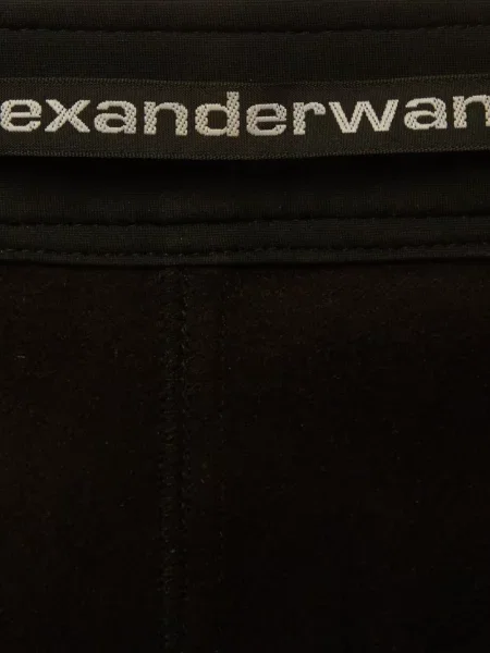 Pantaloni Alexander Wang din jerseu negru