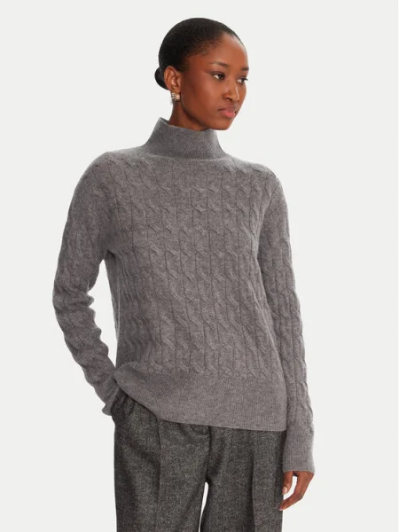 Marella Bluză cu gât Aero gri