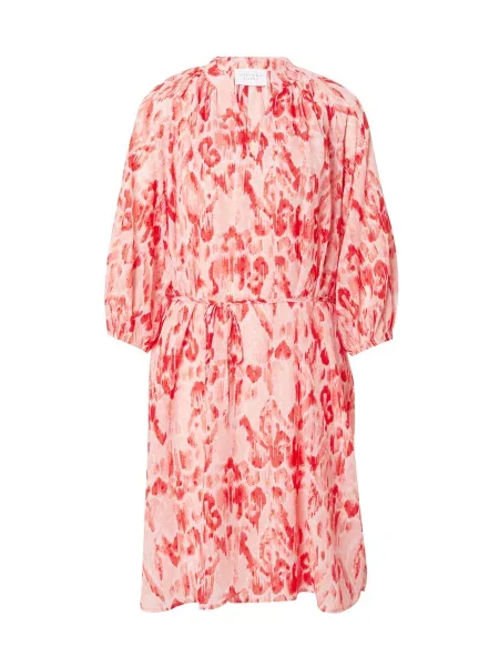 SISTERS POINT Obleka VIABA kremna / korala / pastelno rdeča