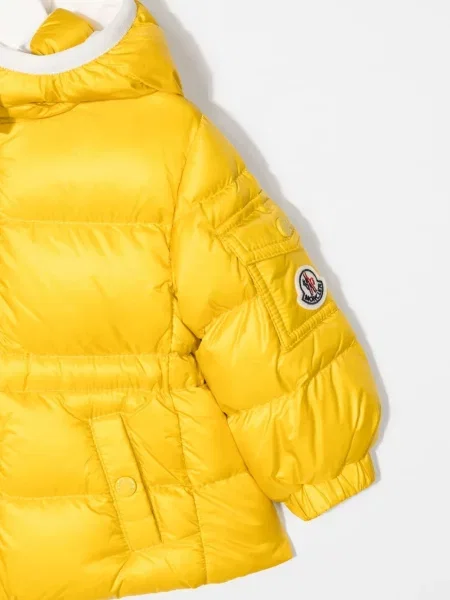 Kurtka dziecięca Moncler Enfant żółta