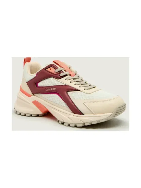 Sneakers Calvin Klein Hike Run Ckstripe Mesh alb