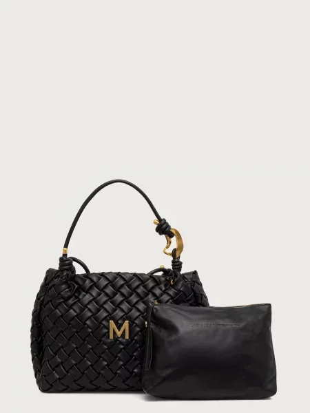 Lola Casademunt geantă shopper pentru femei cu imitație de piele negru