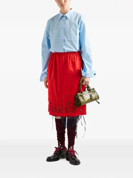 Cămașă Prada din poplin albastru