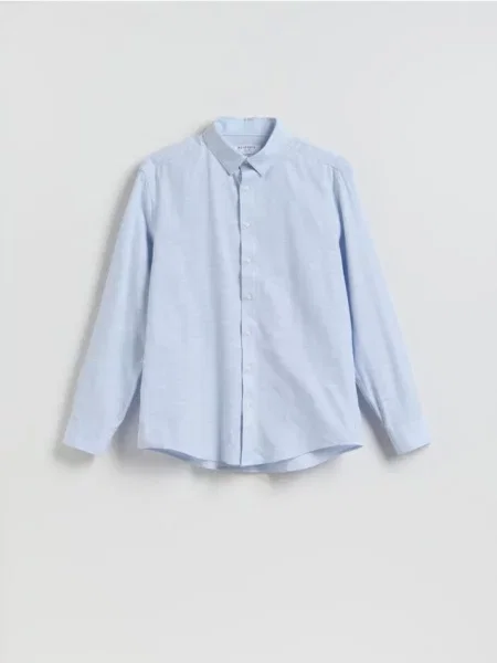 Reserved Cămașă regular fit uni albastru-pal albastru