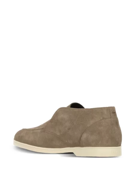 Ghete desert Doucal's din piele de căprioară slip-on maro