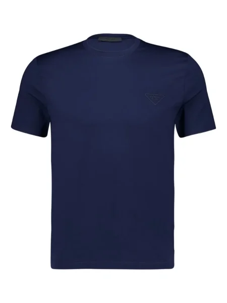 Tricou Prada cu decolteu rotund albastru