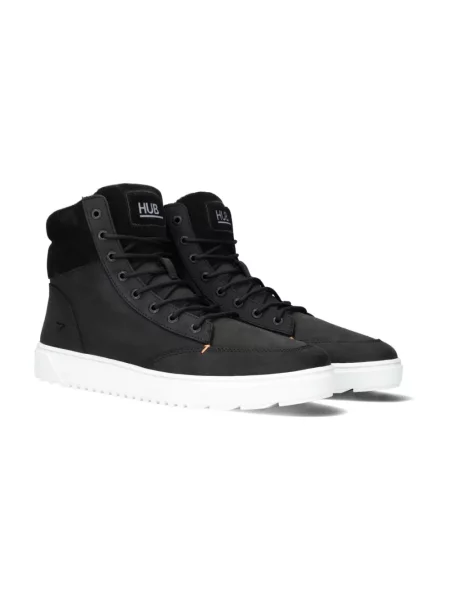 Sneakersy Hub zamszowe czarne