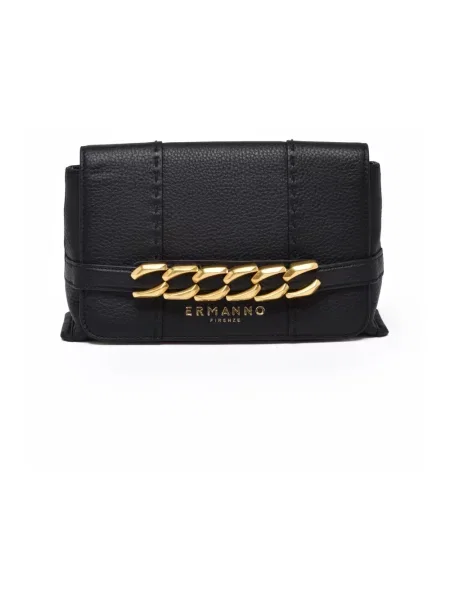 Torebka crossbody Ermanno Scervino skórzana czarna