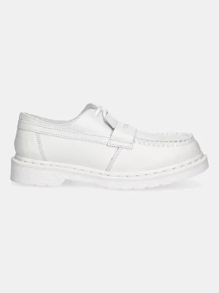 Шкіряні мокасини Maison Margiela x Dr. Martens на платформі білий