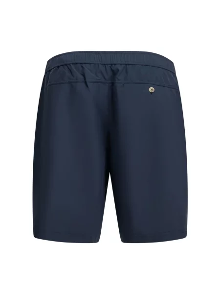 Szorty Brunello Cucinelli z logo niebieskie