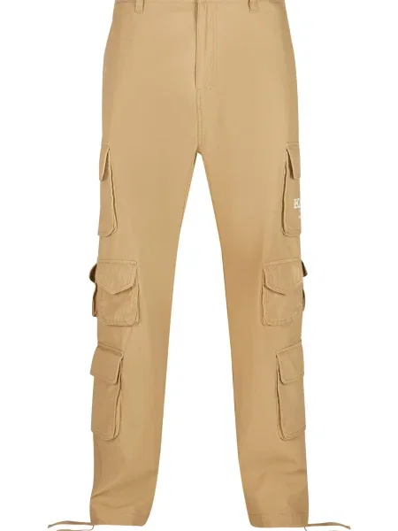 Karl Kani Pantaloni cu maro cămilă alb