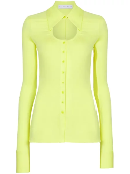 Top Proenza Schouler White Label din jerseu alb
