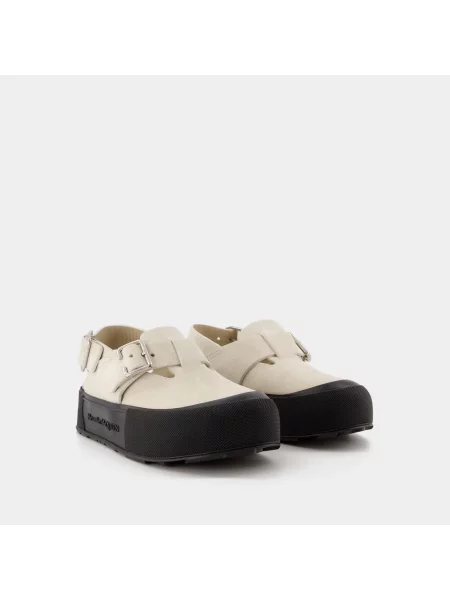 Klapki Alexander Mcqueen skórzane