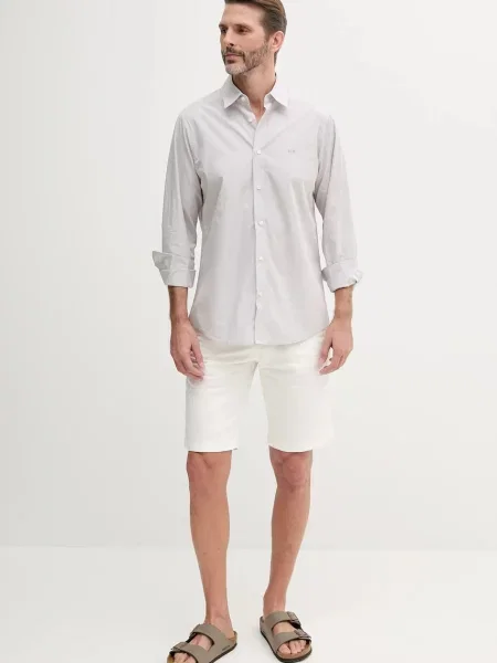 Сорочка Armani Exchange regular класичний комір сірий