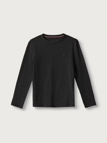Tommy Hilfiger tričko s dlhým rukávom detské čierna
