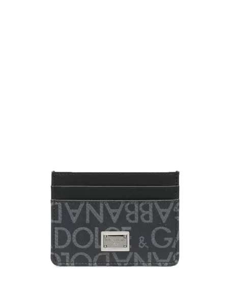Portofel Dolce & Gabbana din jacard negru