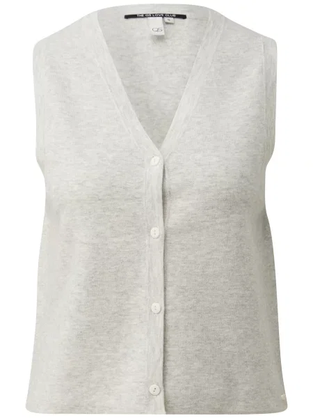 QS Pleten brezrokavnik ecru