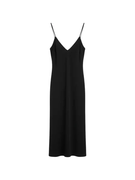 Rochie Black Label cu decolteu în V negru