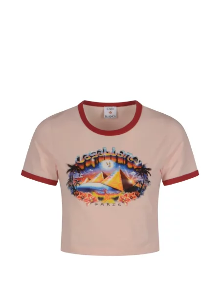Tricou Casablanca cu imagine roz