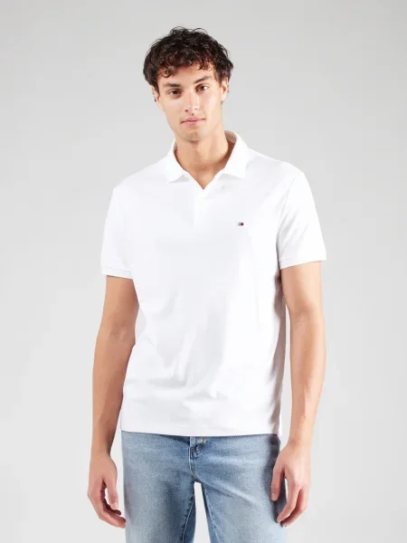 TOMMY HILFIGER Tricou ESSENTIAL' alb