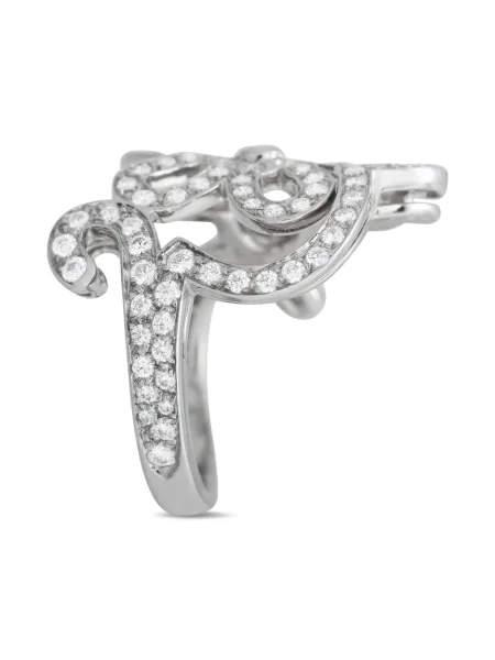 Krajkový diamant prsten Van Cleef & Arpels Pre-owned bílý