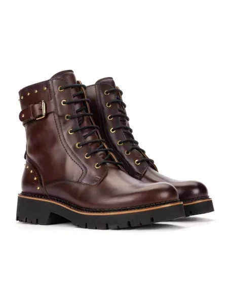 Buty do kostki Pikolinos skórzane brązowe