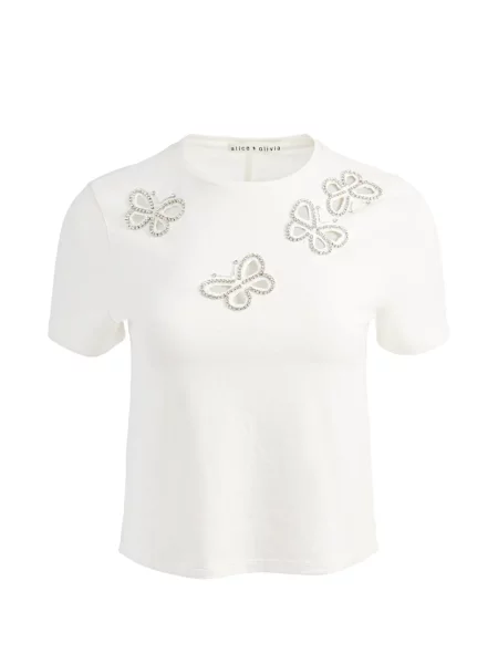 Tricou Alice + Olivia alb