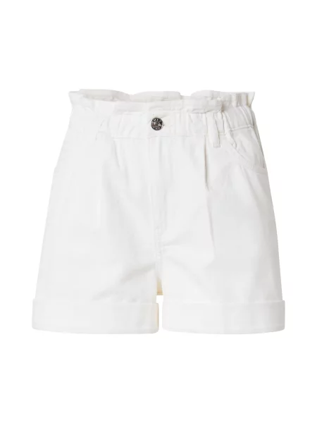 ONLY Pantaloni cu cute ONLNEW CUBA' alb