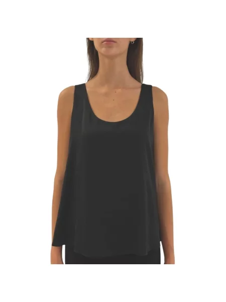 Satynowy top Joseph Ribkoff czarny