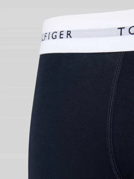 Obcisłe bokserki z mieszanki bawełny w zestawie 3 szt. Tommy Hilfiger czarne