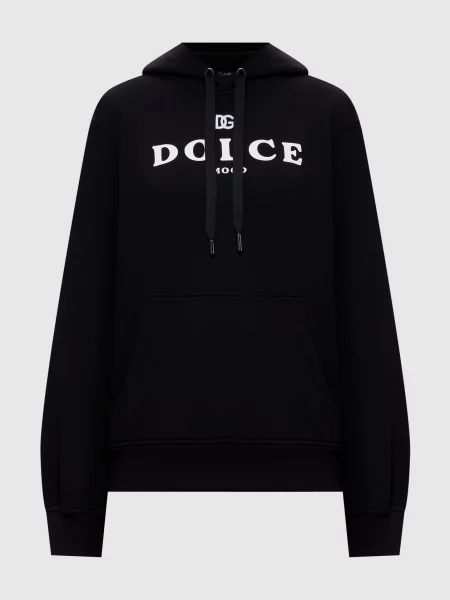 Худі з принтом логотипа Dolce&gabbana чорне