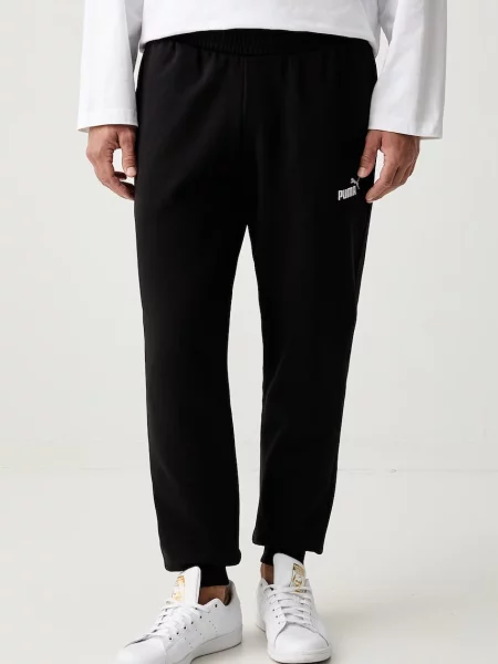 Puma pantaloni de trening pentru bărbați cu Essential Logo negru