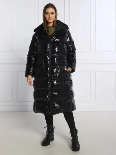Calvin Klein Steppelt hosszú kabát fekete