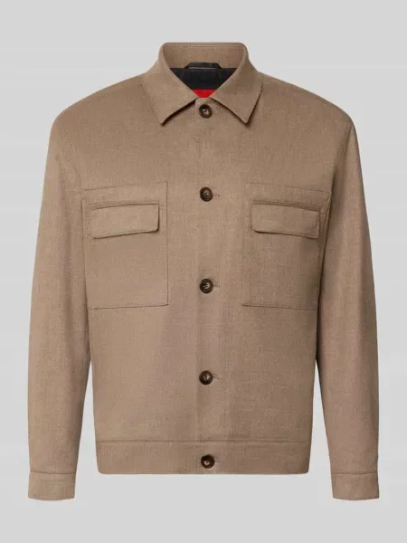 Kurtka koszulowa o kroju modern fit z dodatkiem wełny model Juliano' Hugo
