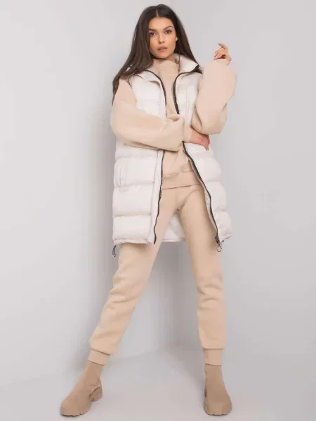 Komplet dresowy Ex Moda beżowy