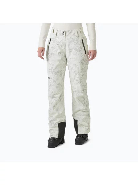Pantaloni de schi pentru femei Helly Hansen Legendary Insulated cream new nordic aop