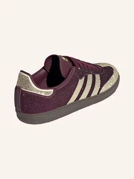 Adidas Originals Sneakersy Samba Og S Ozdobnými Kamínky tmavě červená béžová