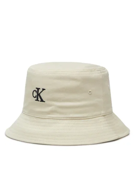 Kalap Calvin Klein Jeans Embroidered Monogram Bucket Hat fehér