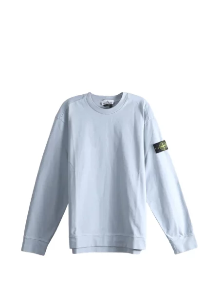 Hanorac Stone Island din jerseu cu strasuri albastru
