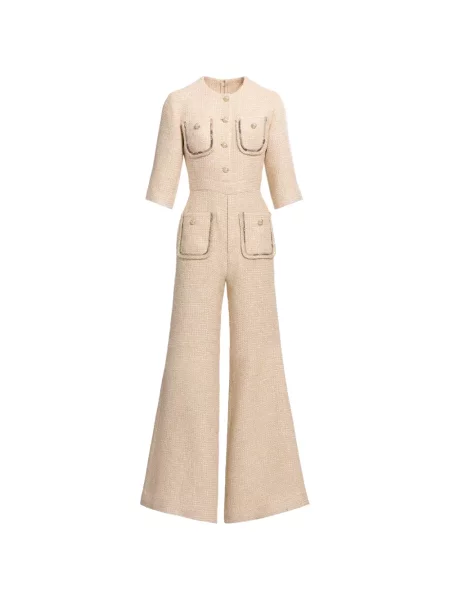 Salopetă Elie Saab cu imagine din tweed