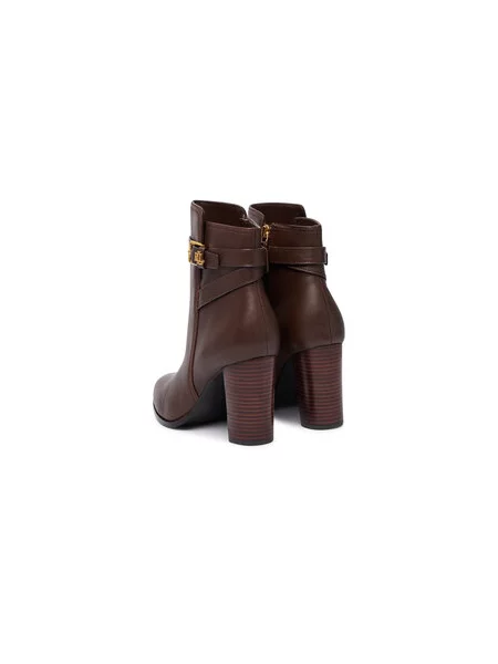 Bokacsizma LAUREN RALPH LAUREN Brooke II Calfskin Bootie Heel barna