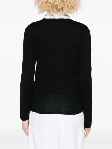 Cardigan Miu Miu cu decolteu în V negru