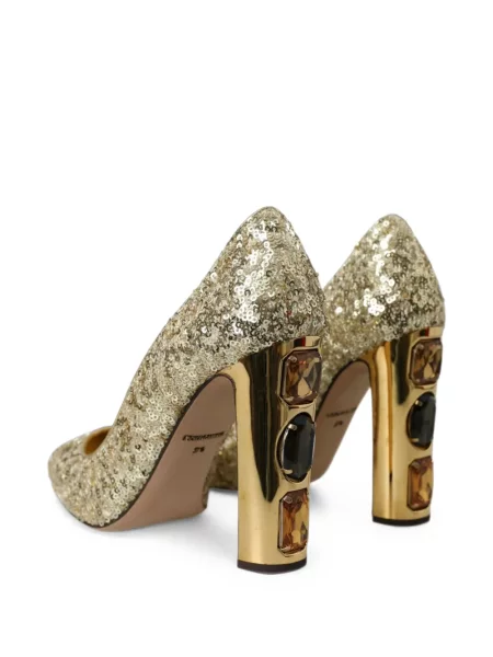 Pantofi cu toc Dolce & Gabbana cu paiete