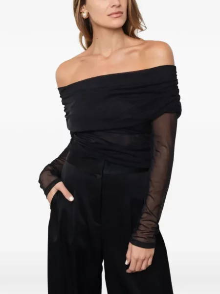 Top Taylor plasă negru