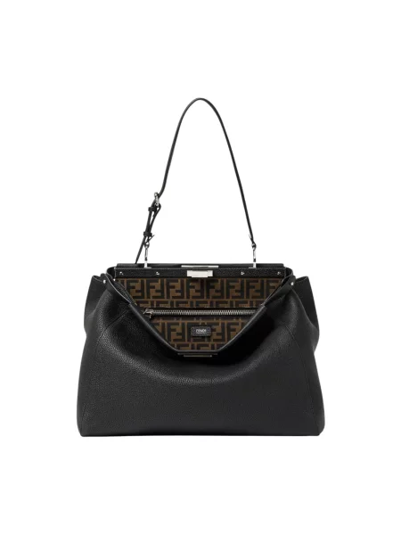 Torba Fendi Peekaboo skórzana czarna