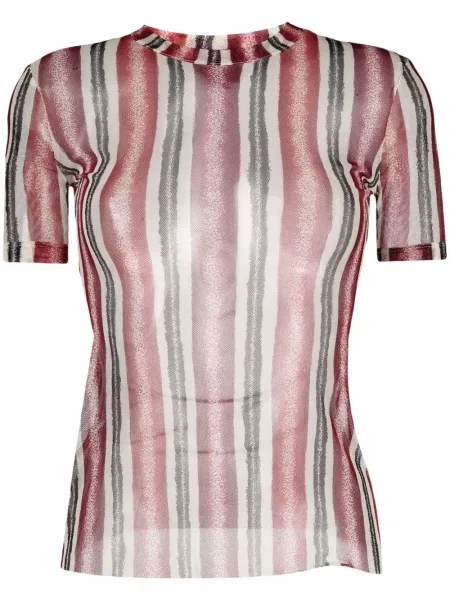 Průsvitné tričko Jean Paul Gaultier Pre-owned červené