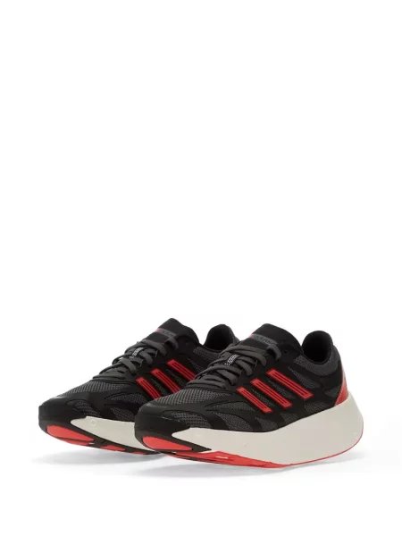 Κιλότα Adidas σουέτ με στρογγυλή λαιμόκοψη με πλατφόρμα μαύρο