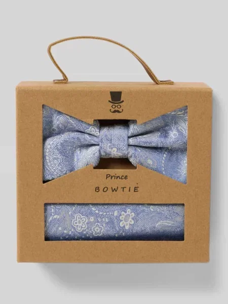 Krawat Prince Bowtie srebrny