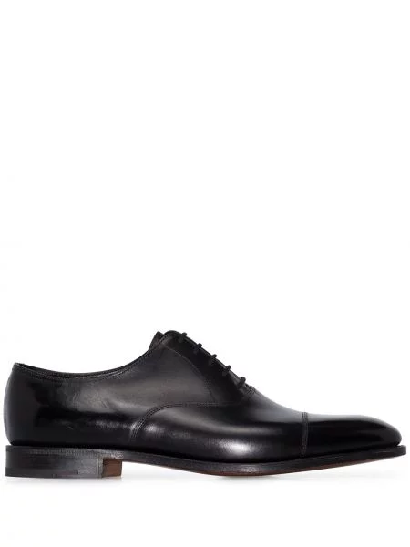 Półbuty John Lobb skórzane czarne